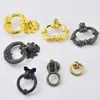 Manija de Anillo para Cajón de Aleación de Zinc de Nuevo Estilo Chino Manija de Anillo para Caja de Madera Manija de Aleación de Zinc de un Solo Agujero para Maleta