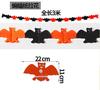 Decoração Guirlanda de Papel Abóbora de Halloween Adereços Suprimentos Festival Fantasma Guirlanda de Caveira Banner Morcego Aranha Pendurado