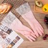 Nuevo Moderno Simple Hogar Cocina Buen Tazón para Lavar Boca Ancha Guantes de Limpieza Color Gelatina Guantes de Goma para el Hogar