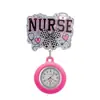 Lindo Dibujo Animado Brillante Elástico Pinza para Insignia de Enfermera Doctor Reloj de Bolsillo de Hospital Reloj de Pecho Pinza Telescópica Reloj para Colgar