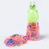 Elástico de cabelo estilo coreano elástico descartável corda de cabelo infantil puxão forte contínuo pequeno elástico de cabelo desenhos animados acessórios de cabelo em garrafa anel de cabelo