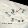 Parafuso de aço titânio cor 4mm parafuso de broca redonda parafuso prego de osso da orelha brincos de prego de orelha diários para mulheres orifício da orelha minority