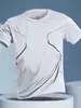 Camiseta Deportiva para Hombre de Secado Rápido Manga Corta 2026 Verano Nuevo Malla Fitness Running Top Casual Ropa de Moda para Hombre