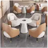 Sofá Individual Sencillo y de Lujo Ligero Combinación Mesa de Centro Ocio Recepción de Hotel Ventas Mesa de Negociación y Sillas Recepción Salón de Belleza