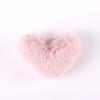 Pelota de Peluche Corazón de Melocotón Creativa Material Hecho a Mano para Bricolaje Pelota de Peluche de Imitación Bolsa para Llaves Accesorios de Joyería Colgante de Peluche con Forma de Corazón