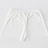 Primavera e Verão Listra Vertical Seda Gelo Calcinha Shorts Leggings Acabamento Ondulado Calças Calças de Segurança Femininas