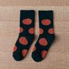 Calcetines de Pierna Media Gruesos Cálidos para el Hogar con Puntos Redondos Grandes de Algodón de Corea del Sur Calcetines de Algodón Calcetines de Pierna Media para Mujer
