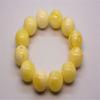 Grado Coleccionable Pulsera Malvada de Cera Blanca Rusa Néctar Blanco Miel Amarilla Juego Círculo Único Cuentas de Buda Pulsera para Hombres y Mujeres