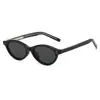 72511 Nuevas Gafas de Sol Polarizadas Ovaladas Coreanas de Moda para Hombres y Mujeres Celebridad de Internet Retro Fotografía Callejera Gafas de Sol Rojas Ancla