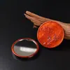 Sándalo Rojo Espejo Pequeño Portátil Ciervo Hembra Relieve Espejo de Maquillaje Mini Portátil Bolsa Espejo Redondo Boda Espejo Rojo
