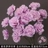 Flores Artificiais Coloridas Estilo Monet Flores Falsas Atacado Verde Roxo Arranjo de Casamento Cenário Decoração de Paisagismo
