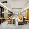 Mesas e Cadeiras Personalizadas para Restaurantes, Conjunto de Mesa e Cadeiras Sofá Booth para Rede de Restaurantes de Alto Padrão, Conjunto de Mesa e Cadeiras Comerciais para Refeitório de Hotel