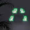 Pegatinas de Interruptor de Dibujos Animados de Unicornio que Brillan en la Oscuridad para Comercio Exterior, Decoración de Pared para Habitación Infantil, Dormitorio, Sala de Estar, En Stock al por Mayor