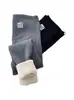 Calça de inverno grossa para gestantes plus size, com forro de fleece e suporte para a barriga, alta elasticidade, não volumosa, leggings quentes para gravidez