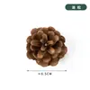 1-18cm Escama de Pez Piña Árbol de Navidad Piña Flor Seca Adornos Decoraciones Navideñas Material DIY Accesorios para Disparos