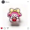 Clip de Papel de Teste Documento Nota Sanrio Acrílico Desenho Animado Verão Alto Valor Clip PP Estudante Multifuncional Vertical