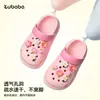 Zuecos de verano antideslizantes para interiores para niños y niñas, zapatos de playa para exteriores con diseño floral, sandalias para niños pequeños y mayores, venta al por mayor