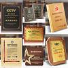 Medallas Personalizadas de Lámina Dorada y Plateada, Medallas Corporativas Plegables de Bronce Dorado Titanio, Placas Honoríficas de Autorización de Madera, Medallas Metálicas de Madera Maciza, Personalizadas