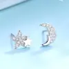 Runxin Nuevos Pendientes Xingyue Moda Femenina Joker Simples Estudiante Pendientes Asimétricos Pendientes para Agujeros en las Orejas Venta al por Mayor