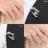 Anillo de doce constelaciones anillo de plata s925 anillo abierto para dedo meñique índice de mujer anillo para regalo de cumpleaños de novias