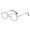 Gafas de titanio puro ultraligeras 98520 caja 51 borde grueso tallado moda artística para mujer personalidad gentil para hombre venta al por mayor