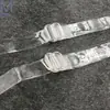 Al por mayor en stock Correa de hombro transparente de TPU Cinturón esmerilado Cinturón invisible de cristal en stock se puede hacer para hacer cinturón transparente de sujetador