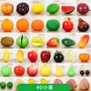 Simulación de Fruta Verdura Modelo de Fruta Falsa Juguete Accesorio para Fotografía Adorno de Exhibición Decoración de Manzana Simulada Adorno de Ayuda Didáctica