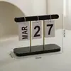 2026 Novo Modelo Calendário Flip Ornamento Criativo de Madeira Calendário de Mesa Entrada Sala de Estar Decoração de Mesa Adereço de Fotografia