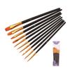 Personalizado giz de água aquarela pintura pincel pintura a óleo pincel conjunto 10 Pack vermelho Rod Blue Rod acrílico pigmento caneta linha