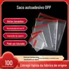 Sacos Autoadesivos de OPP no Atacado em Estoque, Sacos de Embalagem Plásticos Transparentes para Roupas, Porta-Cartões, Sacos para Joias, Sacos Autocelantes