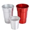 Taza de aluminio de grado alimenticio taza de cerveza de aluminio oxidado taza de aluminio desechable 500 ml logotipo imprimible taza de cerveza para fiesta