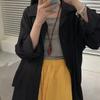 Coreia do Sul Blogger Niche Girassol Oniplow Same-style Ankora Red Drop Colar Longo camisola cadeia