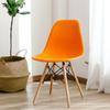 Tres Sillas de Comedor Tang Eames, Sillas de Plástico de Forma Curva Simple, Sillas Nórdicas de Madera Maciza para Oficina, Reuniones, Ocio, Conferencias, Adecuadas para Estar Sentado Mucho Tiempo