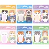 Notas Adhesivas de Gato Personalizadas de Alta Apariencia Transfronterizas, Notas Adhesivas Creativas de Animales, Marcadores Lindos de Alta Viscosidad, Pegatinas N-Time
