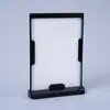 Tarjeta de Mesa Acrílica A5 Lista para Usar del Fabricante Tarjeta de Pantalla de Escritorio Publicitaria A4 Transparente Soporte de Extracción en Forma de T Letrero de Mesa