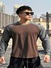 Muscle Fitness Brothers - Jersey deportivo de otoño, doble cara, terciopelo alemán, talla europea, para correr, manga larga
