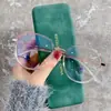 Lentes Negros de Montura Grande, Lentes Planos Anti Luz Azul, Gafas Simples Antirradiación, Se Pueden Equipar con Graduación para Miopía 30016