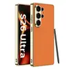 Funda de Teléfono Móvil Creativa Personalizada Adecuada para Samsung S26Ultra Recubierta Galvanizada Agujero Fino Color Puro Cubierta Protectora S26Ultra para Hombres y Mujeres