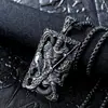 Guerrero de Hierro Estilo Étnico Joyería al por Mayor Personalidad Tallada Colgante de Wu Guan Gong Moda para Hombre Acero Inoxidable Etiqueta
