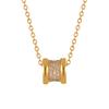 Cadena de Cintura Simple Collar de Acero de Titanio CNC Chapado en Oro PVD Versión de Precisión de Alta Gama Cadena para Clavícula Versátil de Moda