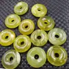 Colgante de jade hebilla de hielo de jade colgante hebilla grande de jade colgante de coche de jade amarillo colgante de collar de jade