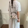 Bolsa de Axila Polka Dot da Moda para Mulheres, Nova Bolsa Versátil Estilo Dumpling da Moda, Bolsa Croissant de Mão Super Popular