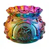 Bolsa da Fortuna Colorida de Cristal de Ano Novo Tigela de Tesouro de Vidro Ornamento de Vela de Incenso Atrator de Riqueza