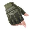 Guantes tácticos de medio dedo para hombre, para deportes al aire libre, entrenamiento de combate, resistentes al desgaste, antideslizantes, protectores, generación mayorista