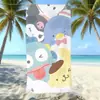 Toalla de playa con estampado de pez payaso de dibujos animados, microfibra ultrafina, secado rápido, para vacaciones en la playa y natación, venta al por mayor