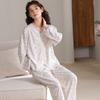 Pijamas para Mujer, Manga Larga Primavera y Otoño Algodón Nube Estilo Cárdigan 2025 Nuevo Traje de Otoño, Estilo Princesa Dulce Ropa para el Hogar