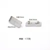 En Stock Venta al por Mayor DIY Joyería Hecha a Mano Base para Broche Base de Bandeja Rectangular Accesorios de Pin Estilo de Moda para Commuter