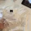 Ropa Interior de Encaje Dulce y Pura para Mujer, Refuerzo de Algodón, Refuerzo Extendido, Amigable con la Piel para Niñas, Bragas Finas Lindas de Verano