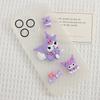 Tamaño pequeño Cráneo Púrpura Genio Dibujos Animados DIY Accesorios de Goma Suave Funda para Teléfono para Decoración de iPad Pantuflas Horquilla Adhesivo para Refrigerador