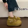 Zapatos Birkenstock de suela gruesa para aumentar la altura para mujer, nuevo estilo de verano, zapatos Mary Jane lindos y peculiares, mocasines, mocasines bajos y zapatos de una sola tira